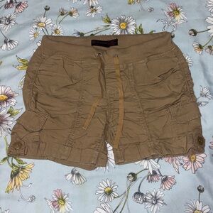 No Boundaries Khaki Cargo Stretch Shorts Junior’s Size Small 5